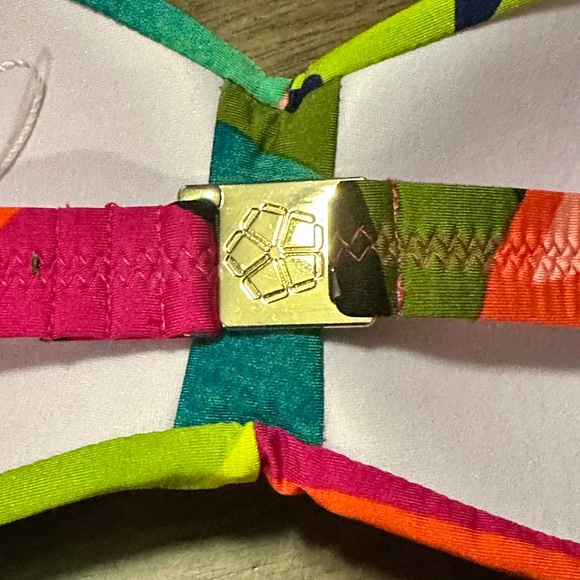 Trina Turk Swim $92 Rainforest Bandeau Bikini Top - Picture 5 of 6